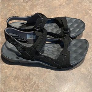 Columbia Black Walking Sandals - Size 10